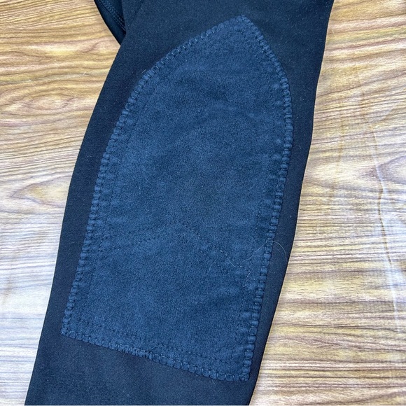 Dover Saddlery Riding Sport Black Pull-On Knee Patch Riding Pants - Small - Picture 3 of 11